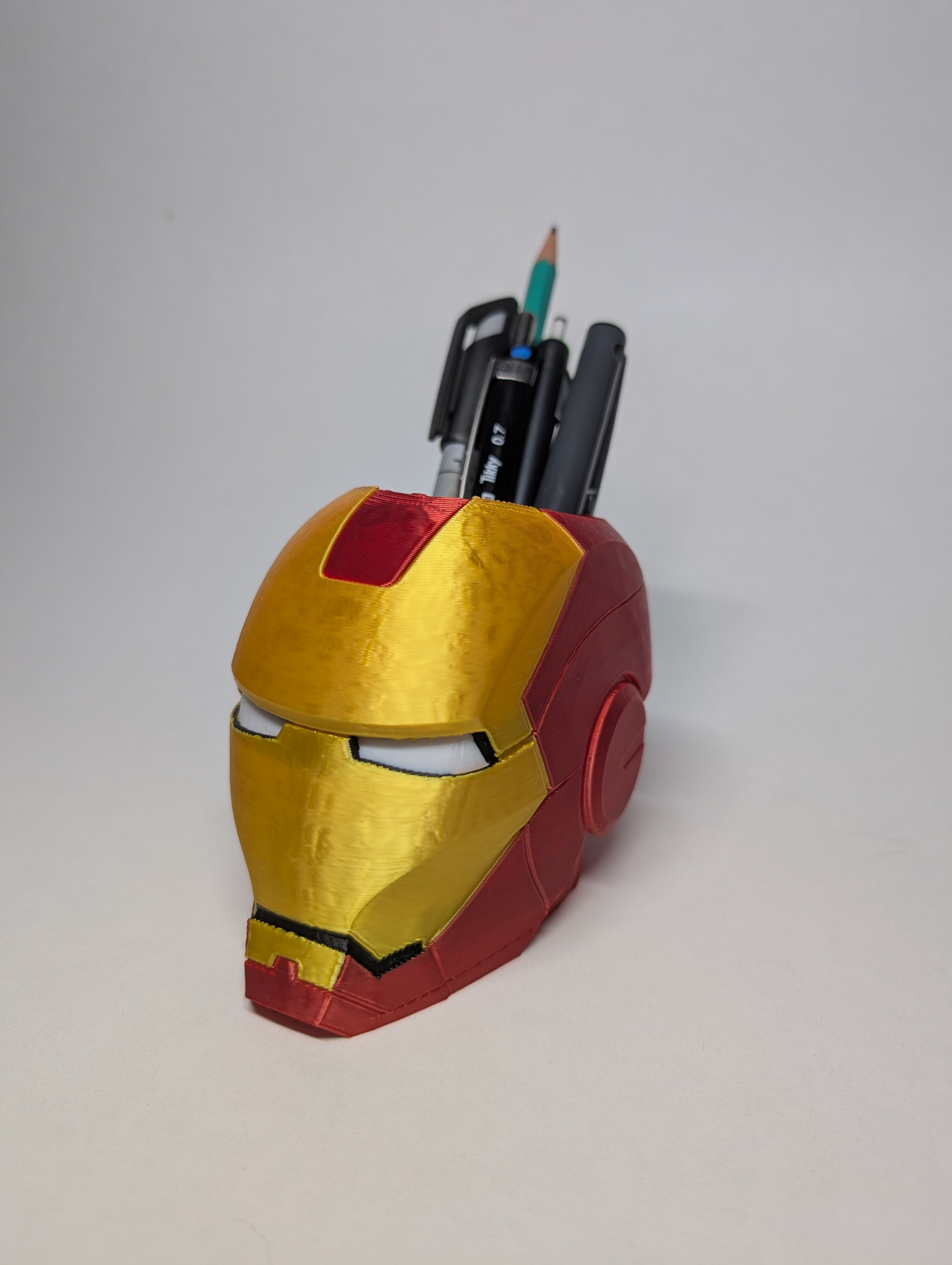 Iron Man Pot Crayon Deco 