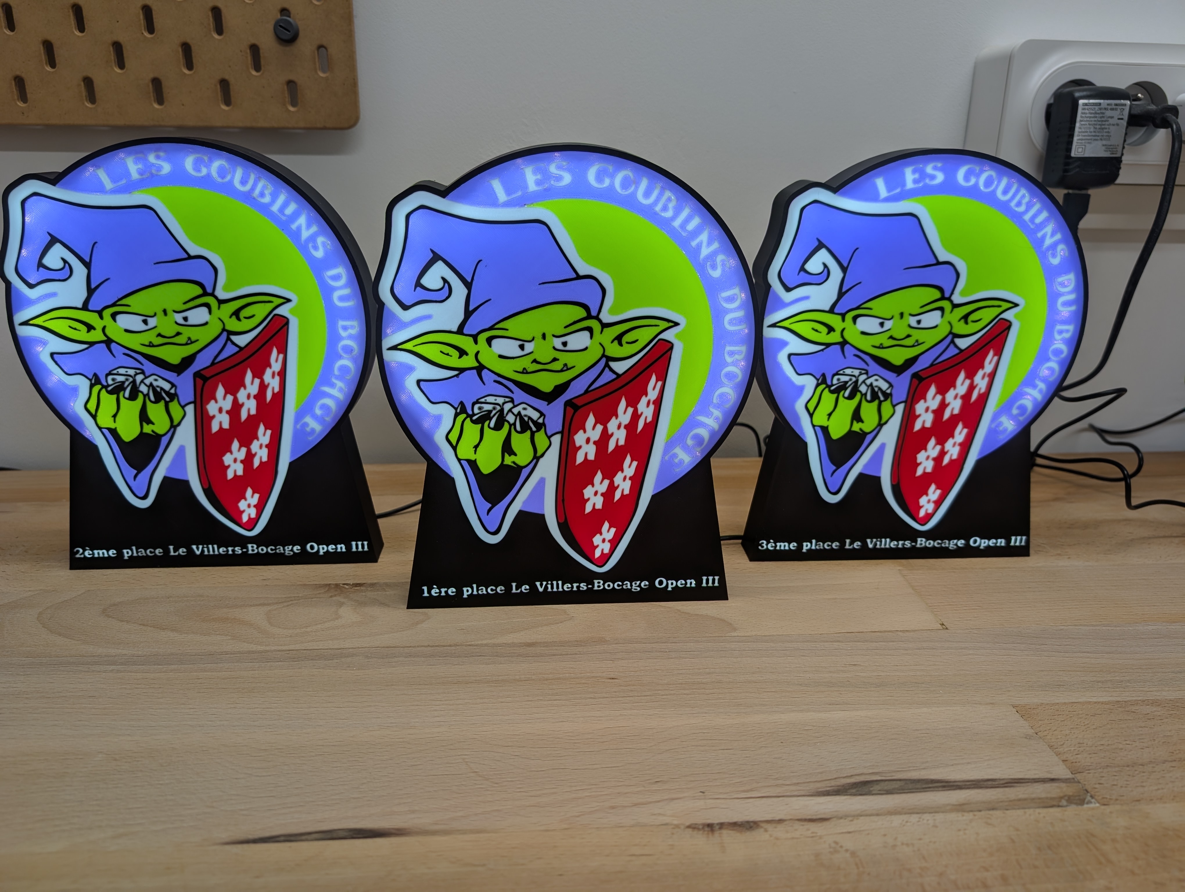 Trophées personnalisés Les Goublins du Bocage